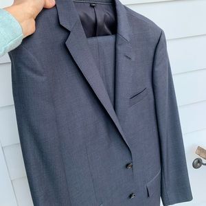 JCrew men’s navy blue suit 40L & 34x34 VGUC